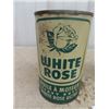 Image 3 : 2 Oil Cans 1 North Start William Penn Motor Oil w Product Never Opened & White Rose Motor Oil w Prod