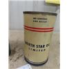 Image 5 : 2 Oil Cans 1 North Start William Penn Motor Oil w Product Never Opened & White Rose Motor Oil w Prod