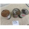Image 2 : 3 Oil Cans BA - 2 Full w Product - One Empty Motor Oil