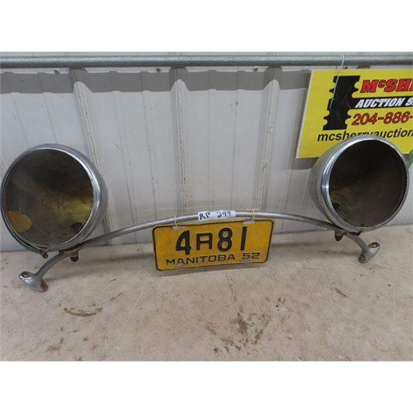 Auto HEadlight & Bar w License Plate