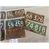Image 2 : Approx 8 License Plates 1922 - 1963