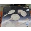 Image 4 : (PS) Vintage Brass Vanity Set in Box, Silver Vanity Set, Various Misc Costume Jewellery