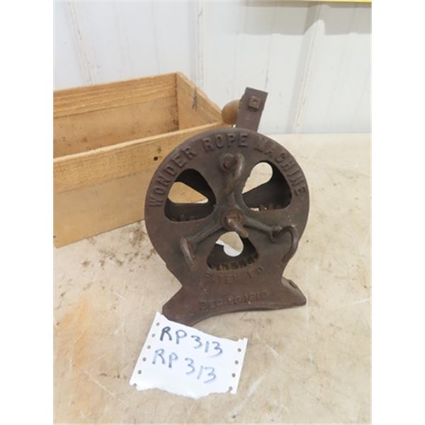 Wonder Rope Maker & Wooden Crate