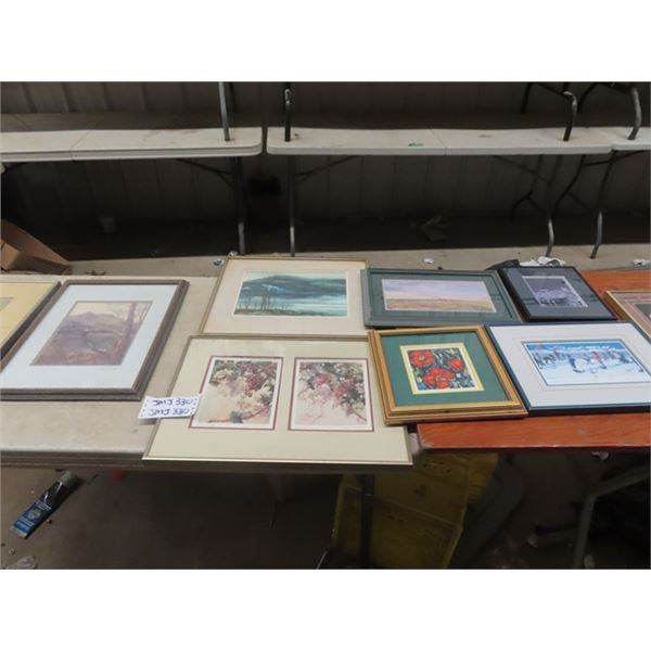 (JMJ) 9 Framed Pictures