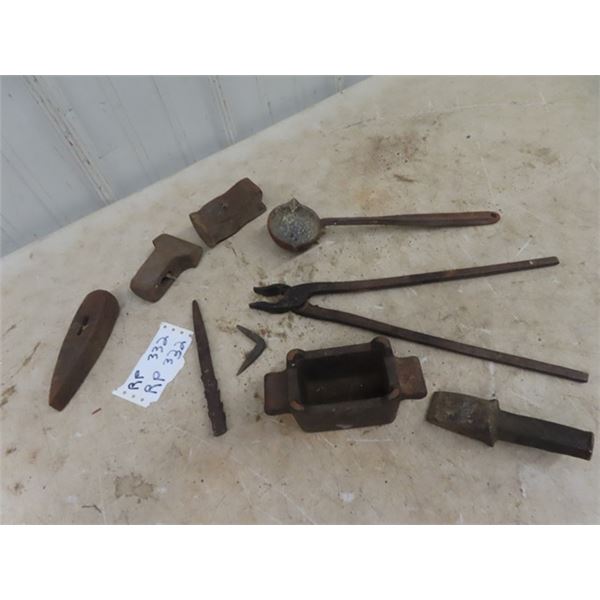 Blacksmith Tools, Tongs, Lead Dips, Anvil Insert Plus More!