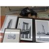 Image 3 : (PS) 8 B & W Framed Pictures - Biggest is 15" x 21