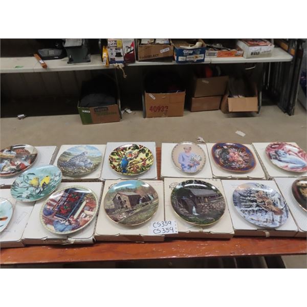 (CS) 13 Collector Plates- Birds, Cats, Pricess Di
