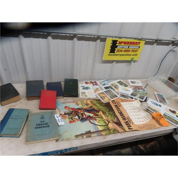 Aviation Books, 1955 Calendar, Old Postcards