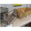 Image 3 : CPR Galv Pail, Fruit Crates, Wooden Tool Box
