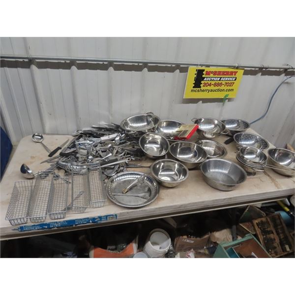 Flatware, Mixing Bowl, Strainer Plus More!