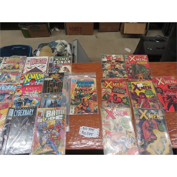 (BD) Approx 47 Comics - 17 of Them Are 1st Editios King Conan, JLA, Battletide & More Plus Captain A