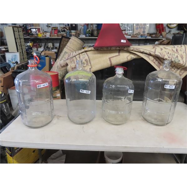 (BD) 4 Wine Carboys