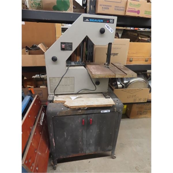 (BD) Beaver 16 Band Saw on Cabinet w Castors