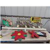 Image 1 : Light Up Christmas Ornaments- Santa & Reindeer 6' Long , Plus More!