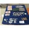 Image 1 : 3 - $2 Bills, Millenium Quaters, Specimen Set, 50 Nickels, 18 Pennies, Winnipeg Airport Coin Tokens 