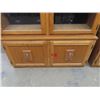 Image 3 : (BD) Oak 2 Door Display Case w Bottom Drawer 2 Pcs 78" x 48" x 16"