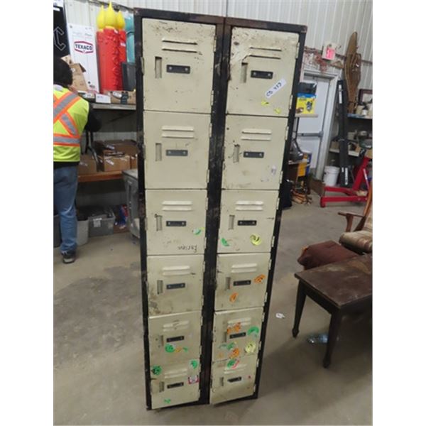 12 Hole Metal Locker 72" x 24" x 18"