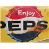 Image 2 : Metal Embossed  Pepsi Sign 52" x 32.5"