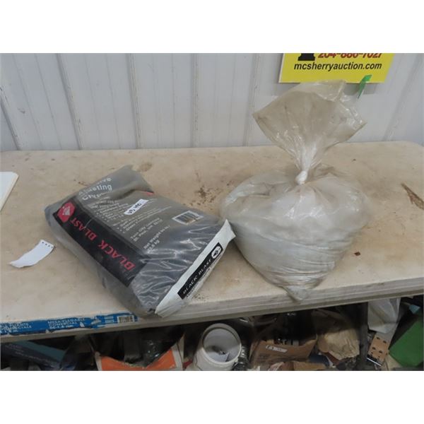 Full Bag & 1/3 Bag of Sandblast Abrasive