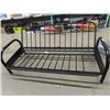 Image 1 : Metal Futon Frame - Just need Mattress & LG 42" TV - No Power Cord - TV Untested