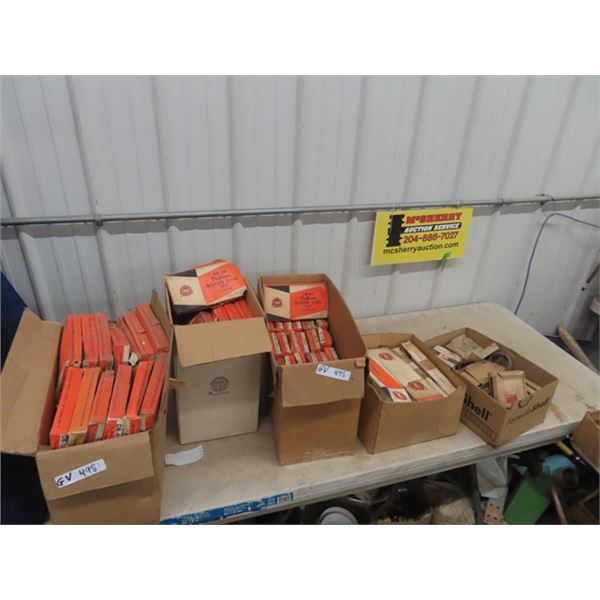 5 Boxes New Old Stock WIsconsin Piston Ring Sets, & Wisonsin Connecting Rods Plus