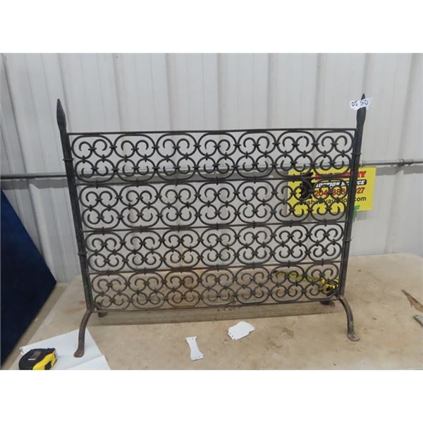 Wrought Iron Fireplace Guard 32  x 38 