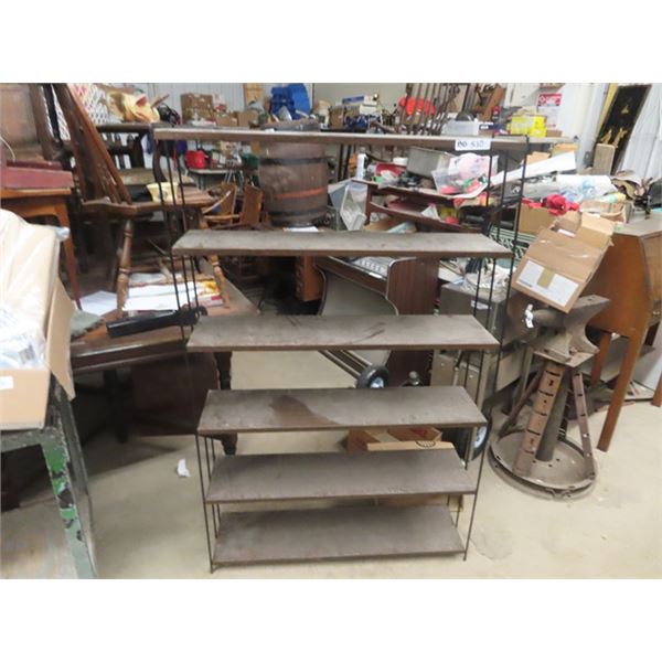(BD) Metal 6 Tier Open Shelf 57" x 36" x 9.5"