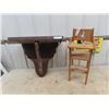 Image 1 : Wall Mount Shelf- 12" x 24" , & Doll High Chair