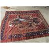 Image 2 : Area Rug 66" x 84" - Clean but has Some Wear & Camera Tripod
