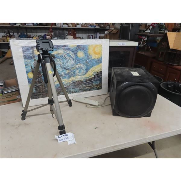 (BD) Logitech Z-5000 Speaker, Tripod & Picture