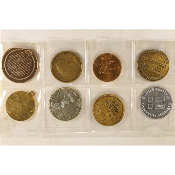 8 ASSORTED TOKENS NIXON / KENNEDY TV DEBATE,
