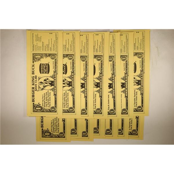 14-1982 BURGER KING BUCKS FROM NEW YORK