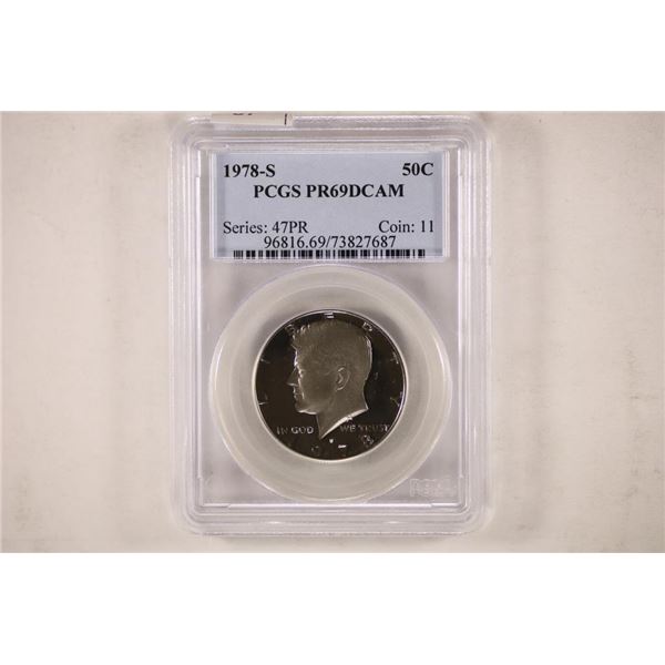 1978-S KENNEDY HALF DOLLAR PCGS PR69 DCAM