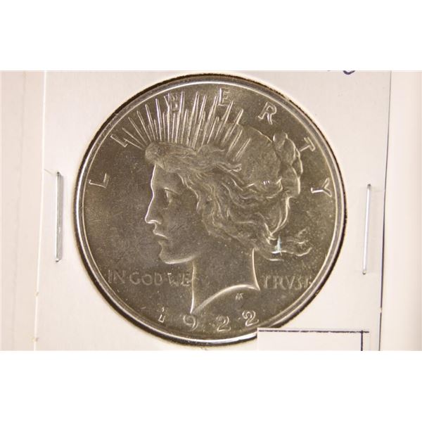 1922 PEACE SILVER DOLLAR BRILLIANT UNC