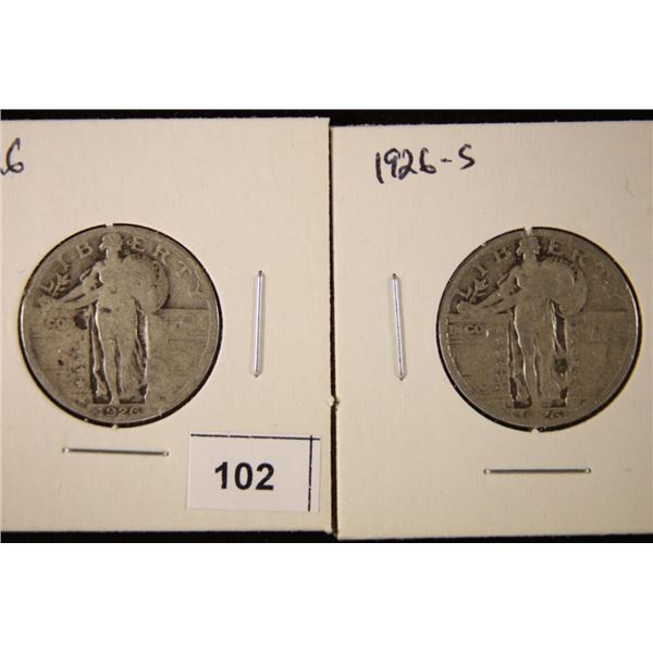 1926 & 1926-S STANDING LIBERTY QUARTERS