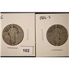 1926 & 1926-S STANDING LIBERTY QUARTERS