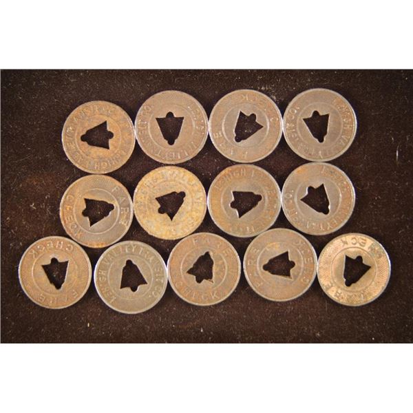 13-LEIGH VALLEY TRANSIT COMPANY TOKENS