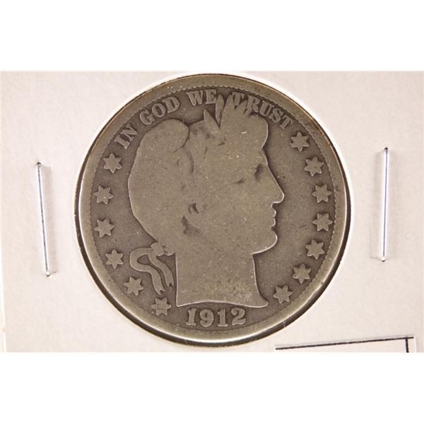 1912-D BARBER HALF DOLLAR