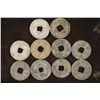 10 VINTAGE ASIAN CASH COINS