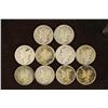 10 ASSORTED 1920'S MERCURY DIMES