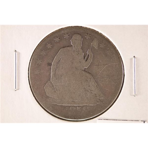 1858-O SEATED LIBERTY HALF DOLLAR