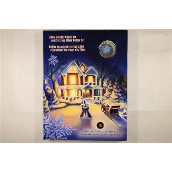 2006 CANADA HOLIDAY CAROLS CD AND STERLING