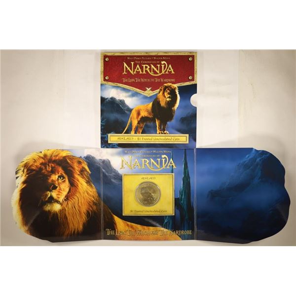 2006 NEW ZEALAND $1 NARNIA FROSTED UNC COIN