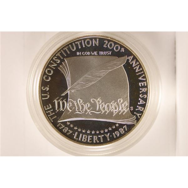 1987-S US CONSTITUTION PROOF SILVER DOLLAR