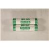 Image 1 : 2-$5 ROLLS 2009-D ROOSEVELT DIMES BRILLIANT UNC