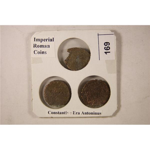 3-IMPERIAL ROMAN COINS OF THE CONSTANTINE ERA