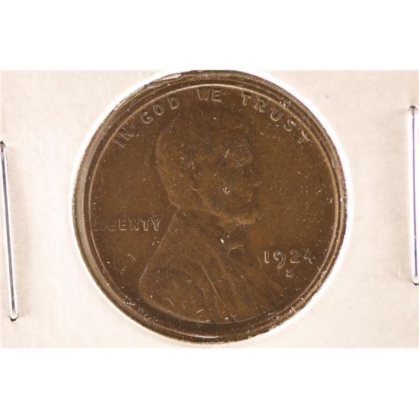 1924-S LINCOLN CENT EXTRA FINE