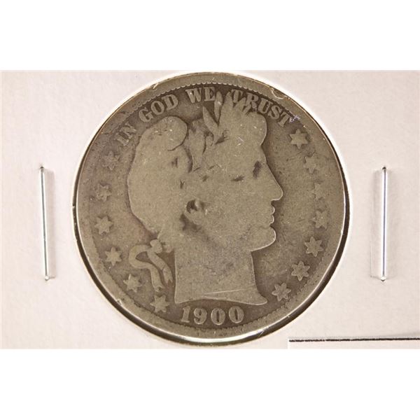1900-O BARBER HALF DOLLAR VERY GOOD
