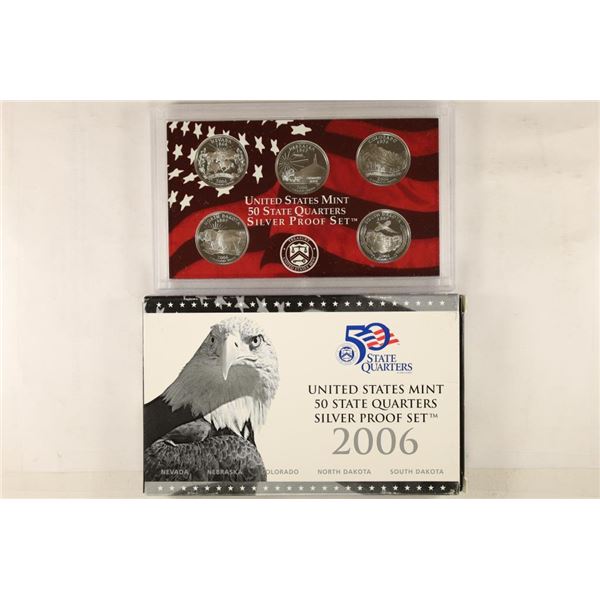 2006 SILVER US 50 STATE QUARTERS PROOF SET WITHBOX