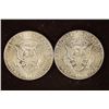 Image 2 : 2-90% SILVER 1964 KENNEDY HALF DOLLARS